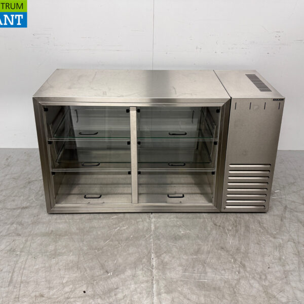 Stainless steel Culion Refrigerated Display Case 6 flaps and 2 sliding doors 230V Horeca