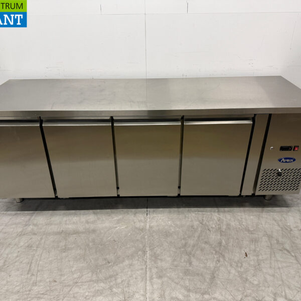 Stainless steel Atosa Refrigerated Workbench 4 Doors 223 cm 230V Catering
