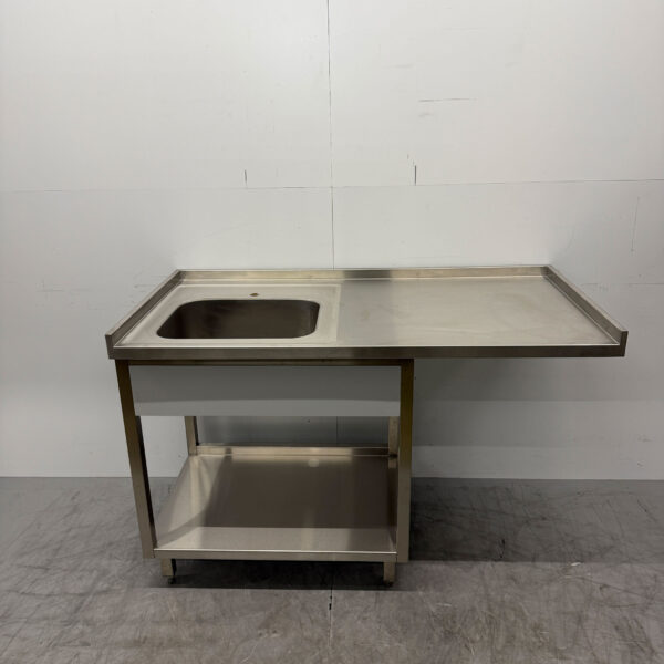 Stainless steel Sink Table Sink 148.5 x 75 cm Catering