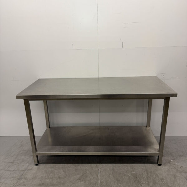 Stainless steel Worktable with undershelf 160 x 70 x 92 cm Catering