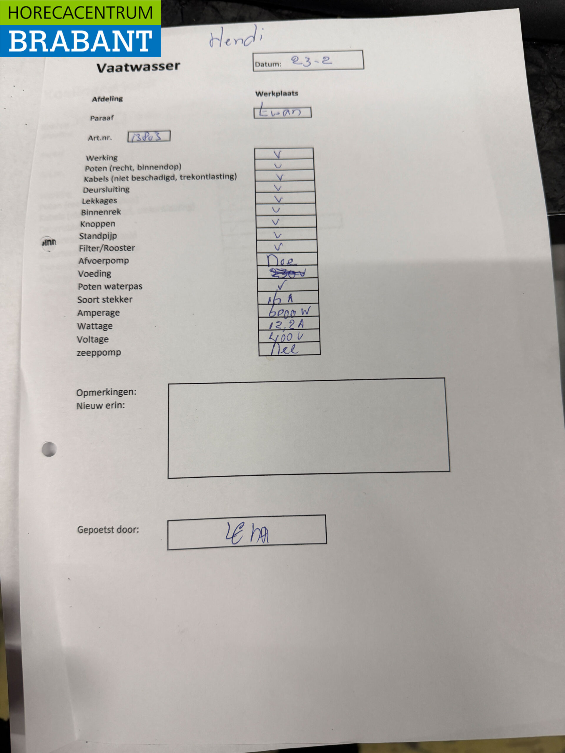 Stainless steel Hendi Dishwasher 400V Catering - Image 8