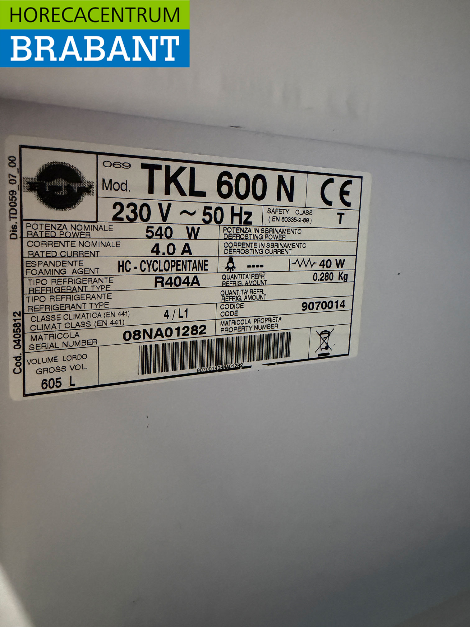 Esta Freezer Freezer cabinet 605 liters 230V Horeca - Image 5