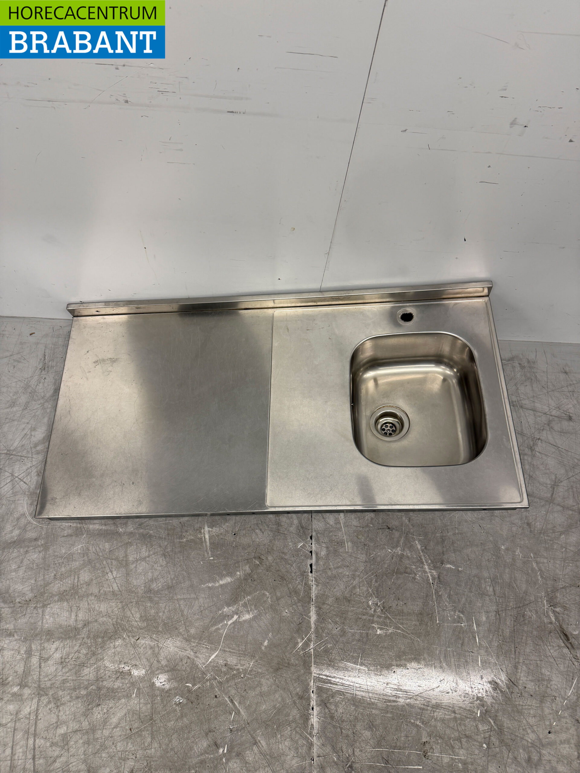 Stainless steel Sink Sheet Sink 126.5 x 64 cm Catering - Image 4