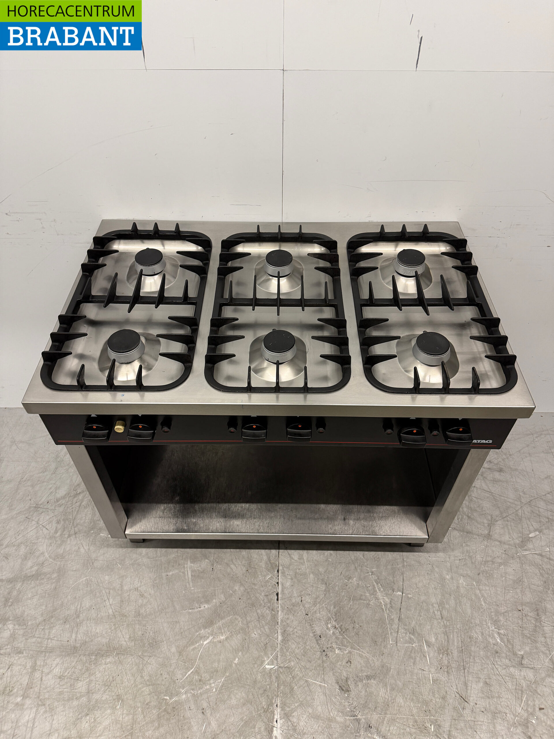 Stainless steel Atag 6 burner stove 105 cm GAS Horeca - Image 4