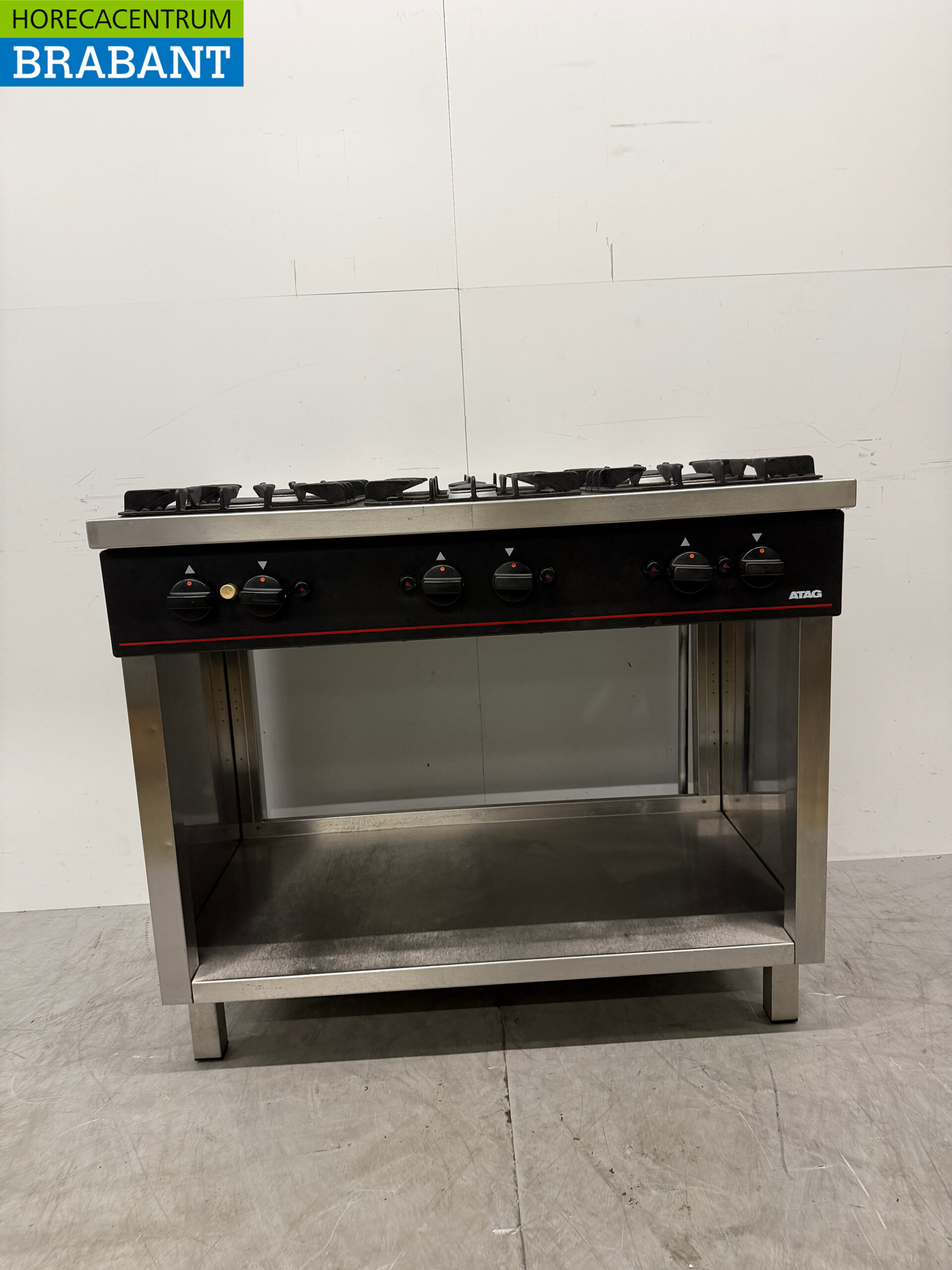 Stainless steel Atag 6 burner stove 105 cm GAS Horeca - Image 5