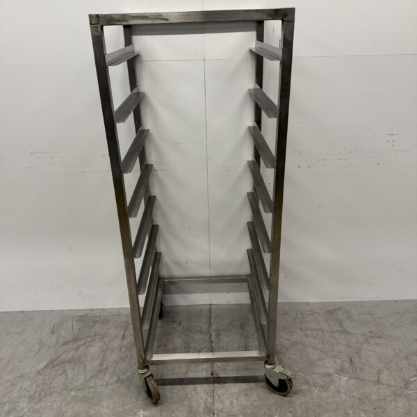 Stainless steel Regal Trolley for 8 Washing Crates 50 x 50 cm Horeca
