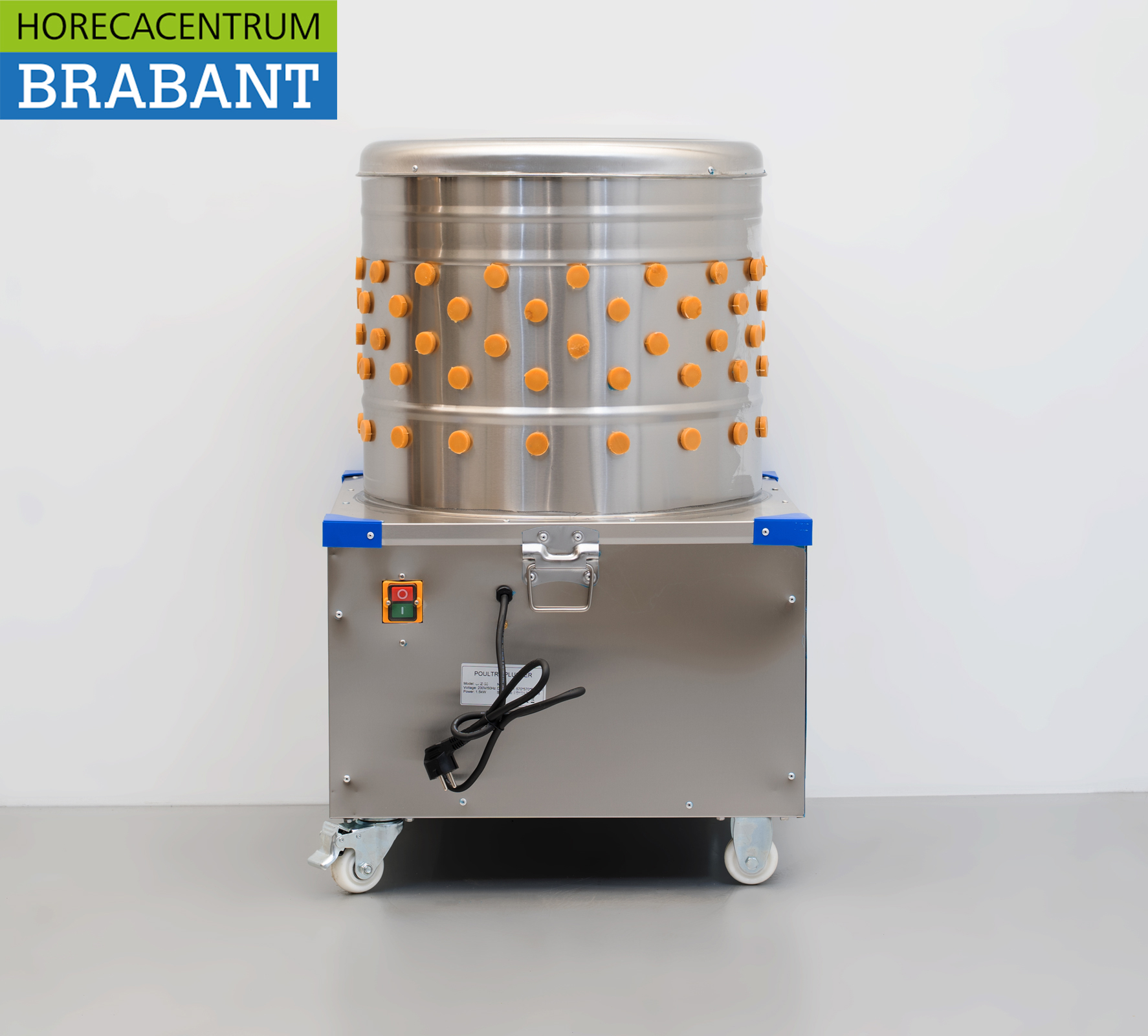 Stainless steel Mobile poultry picking machine 180 pieces/hour 230V Catering - Image 4