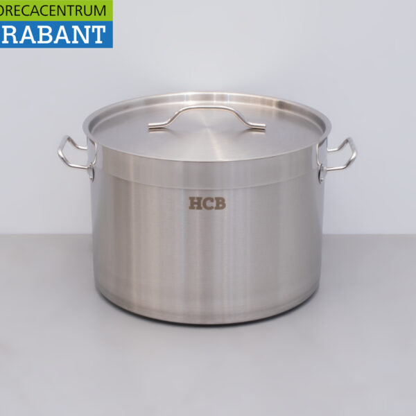 Stainless steel Soup Pan Cooking Pan Induction 35 x 22 cm 23 liter Catering