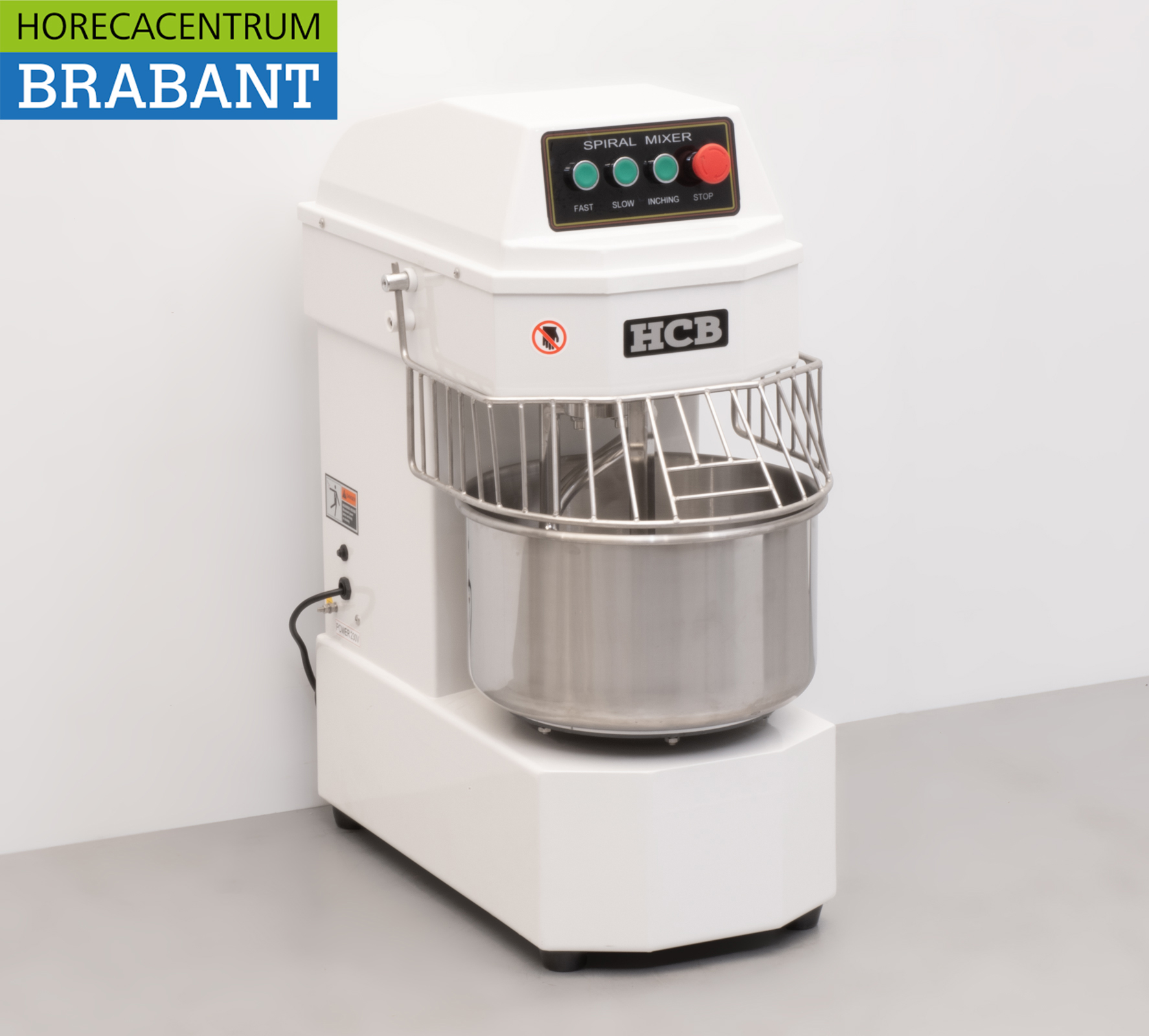 Stainless steel HCB Spiral kneader dough mixer dough mixer 20 liters 230V Horeca - Image 3