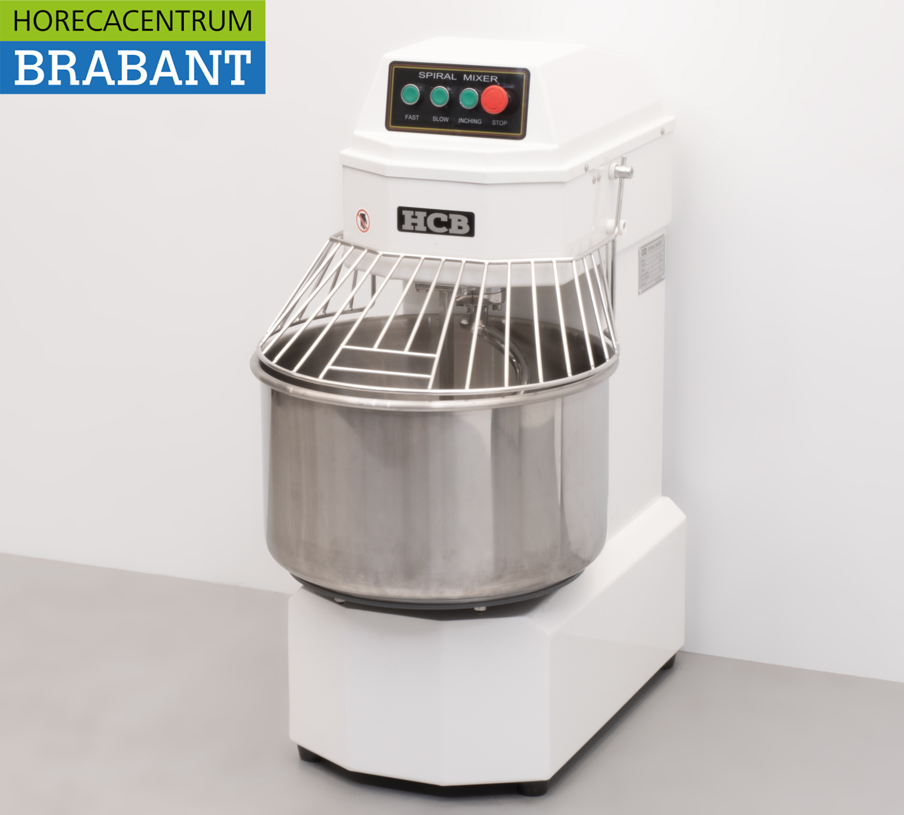 Stainless steel HCB Spiral kneader dough mixer dough mixer 50 liters 230V Horeca - Image 2