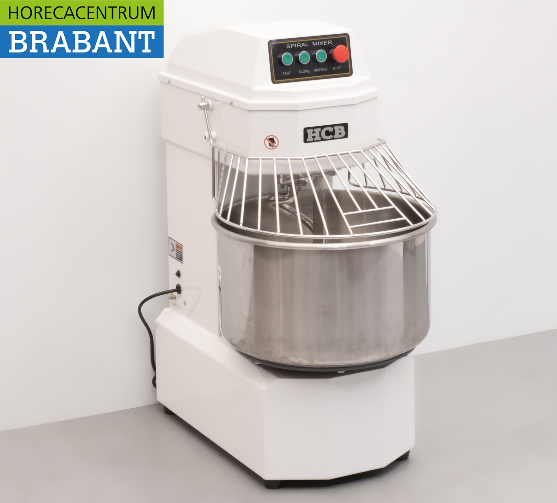 Stainless steel HCB Spiral kneader dough mixer dough mixer 50 liters 230V Horeca - Image 3