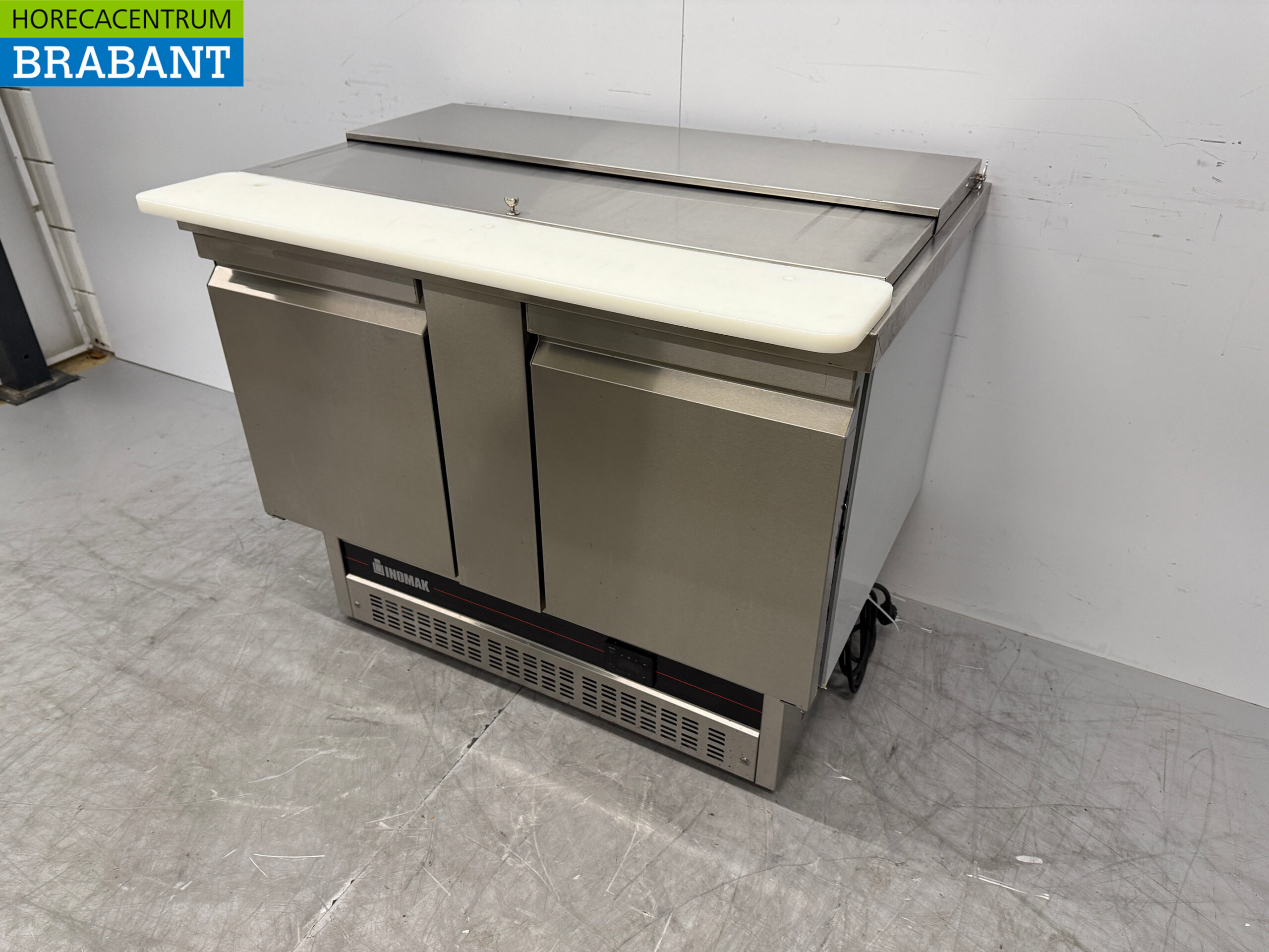 Stainless steel Inomak Saladette 2 Doors 108 cm 230V Horeca - Image 2