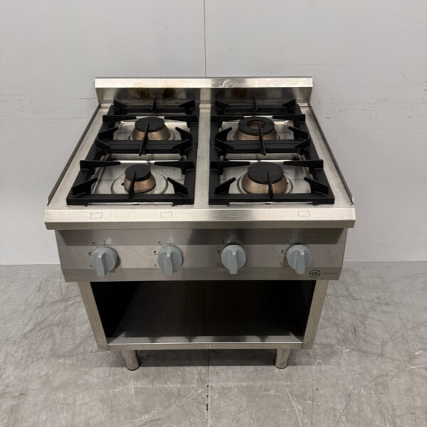 Stainless steel Stalgast 4 Burner Gas Stove 80 cm GAS Horeca