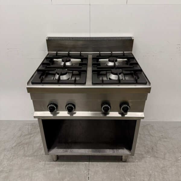 Stainless steel 4 Burner Gas Stove 80 cm GAS Horeca