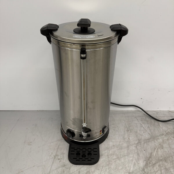 Stainless steel Double walled Kettle Boiler with drip tray 23.6 liters 230V Catering