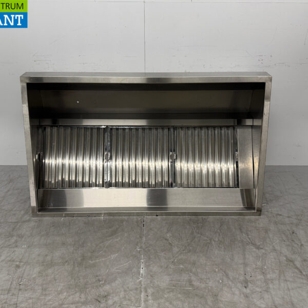 Stainless steel extractor hood Vapor hood Sloping Model 160 cm Horeca