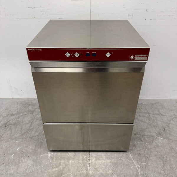 Stainless steel Diamond Dishwasher with drain pump 400V Catering