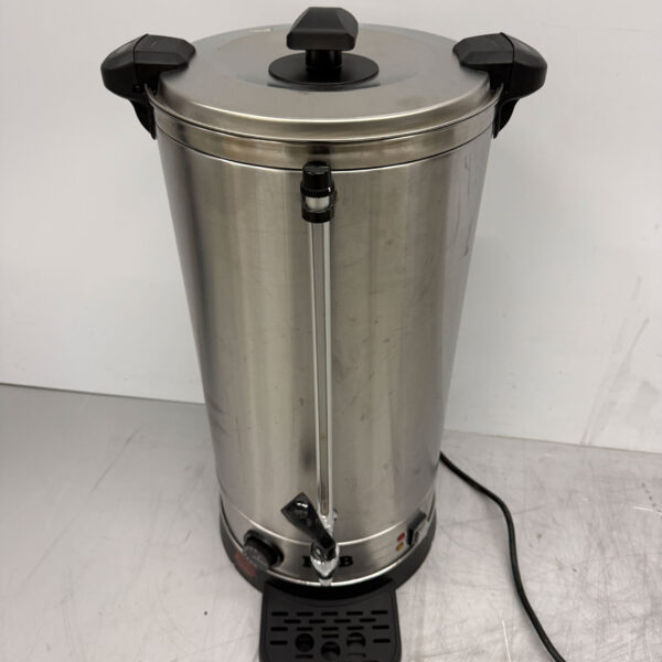 Stainless steel Double walled Kettle Boiler with drip tray 23.6 liters 230V Catering