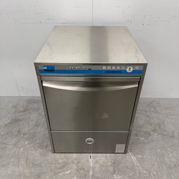Stainless steel Meiko FV40.2 Dishwasher with drain pump 400V Horeca
