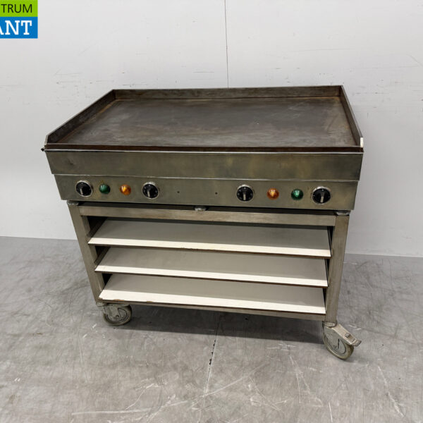 Stainless steel Adieu Baking Tray on Mobile Base 102 cm 400V Catering