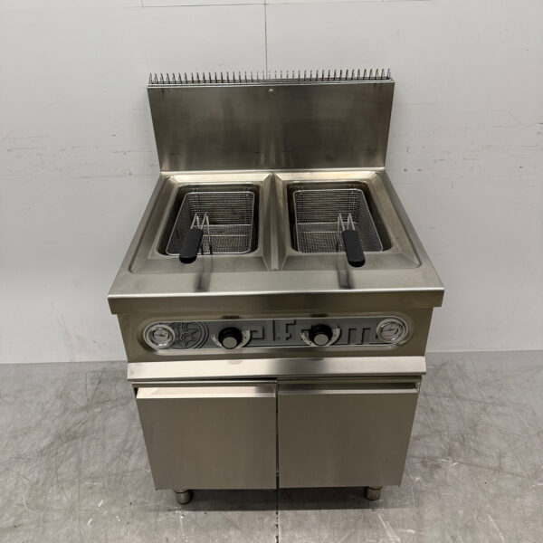 Stainless steel Elframo Double Fryer 2 x 17 liters GAS Catering