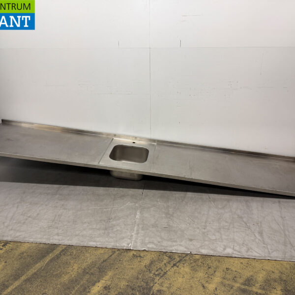 Stainless steel Sink Sheet Sink 366 x 72 cm Horeca