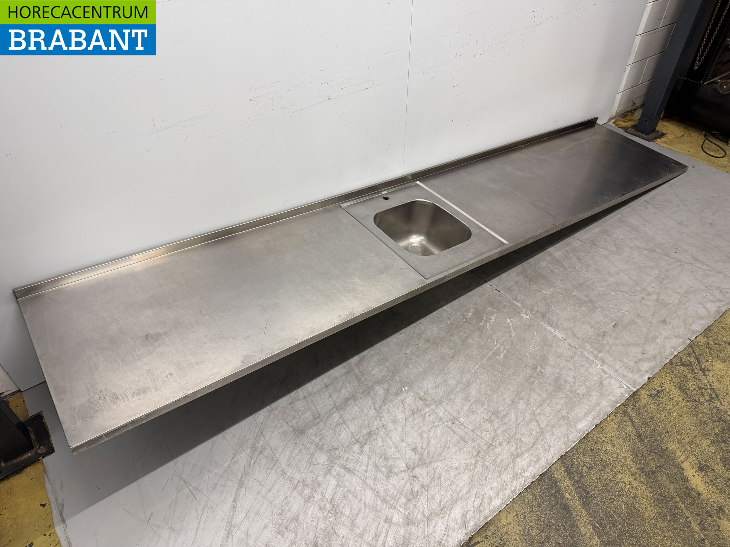 Stainless steel Sink Sheet Sink 366 x 72 cm Horeca - Image 3