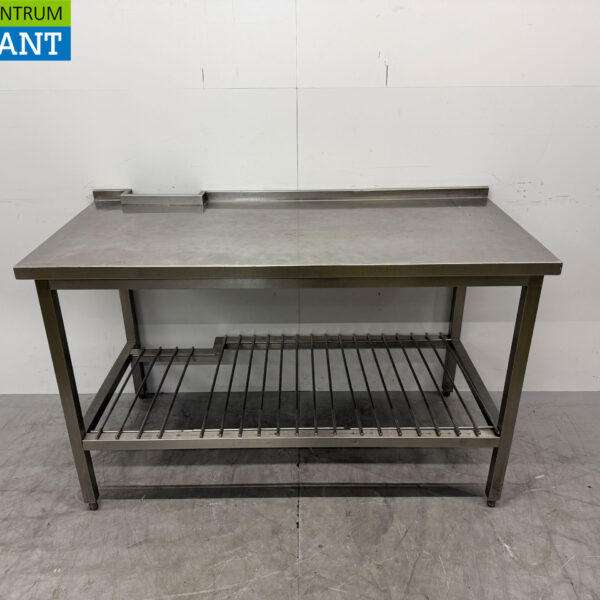 Stainless steel Worktable with undershelf 150 x 70 x 90 cm Catering