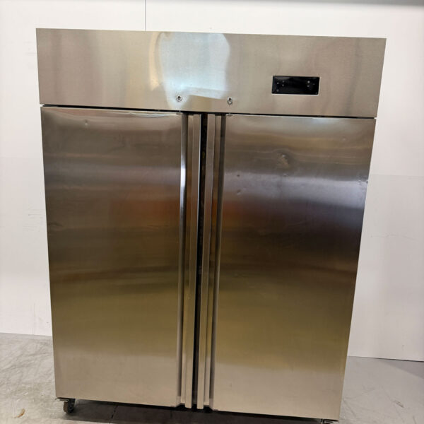 Stainless steel HCB Mobile Double Door 2 Door Freezer Freezer Monoblock 1350 liters 230V Horeca