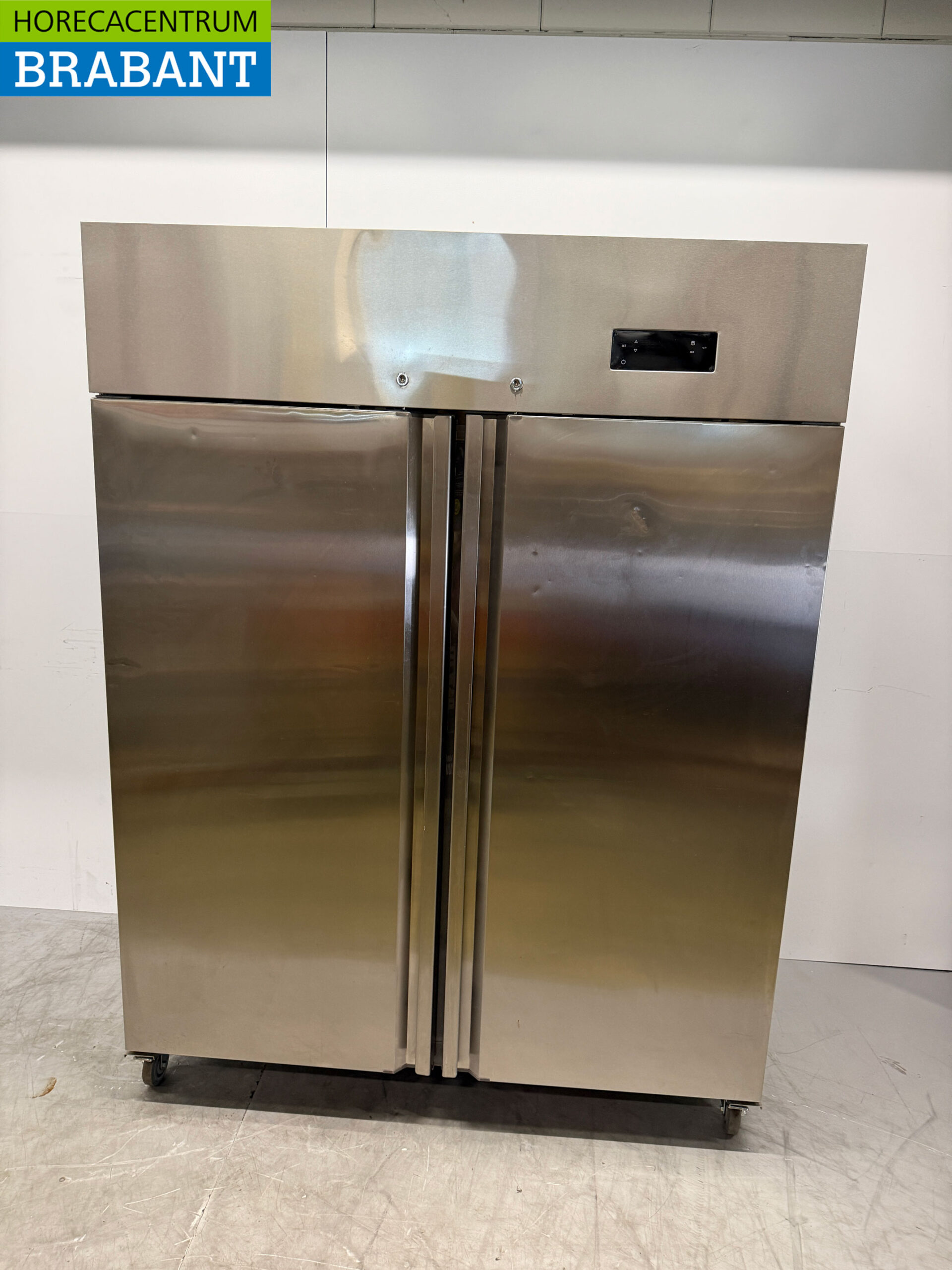 Stainless steel HCB Mobile Double Door 2 Door Freezer Freezer Monoblock 1350 liters 230V Horeca