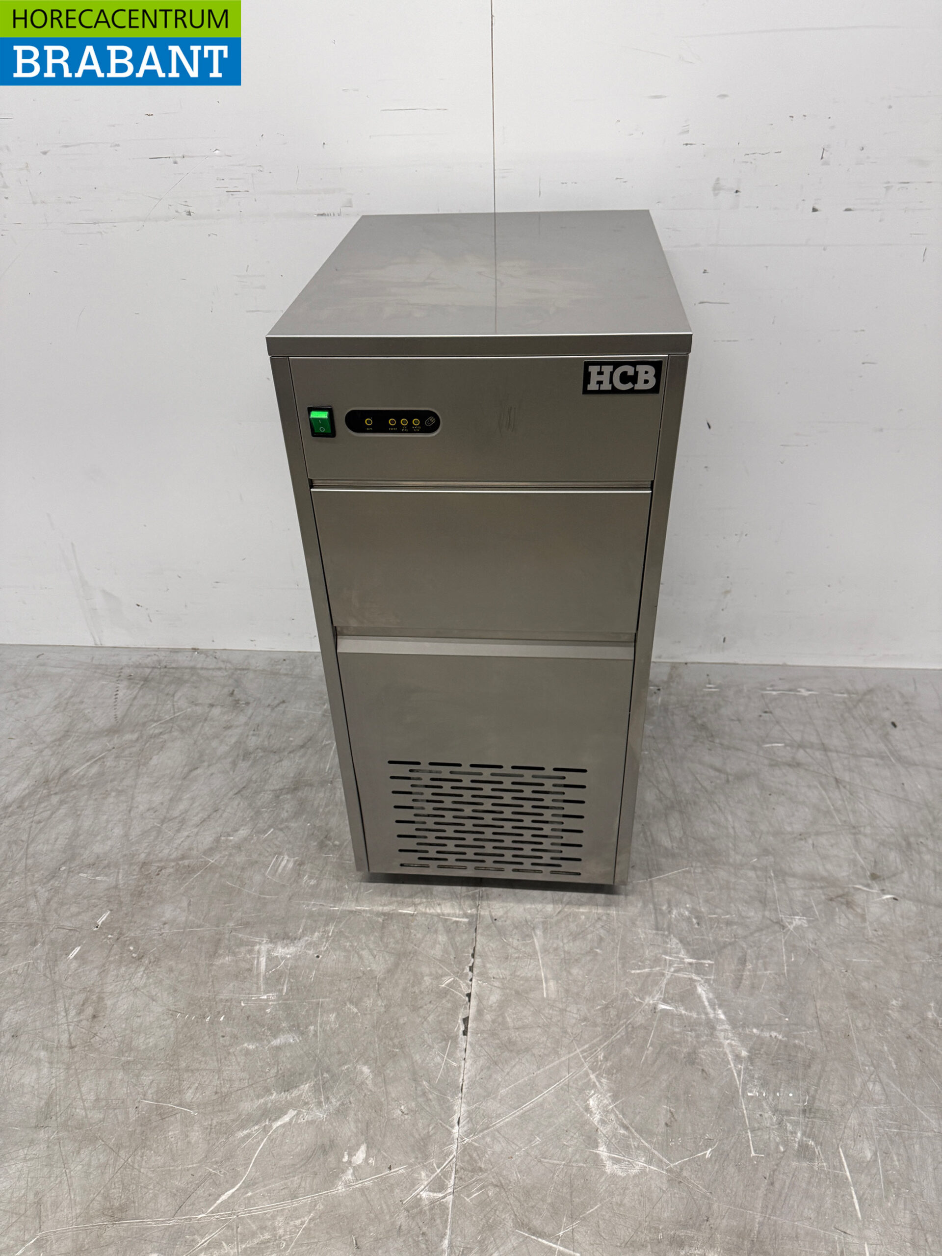 Stainless steel HCB ice cube machine Ice cube machine 50 kg p/d 230V Horeca