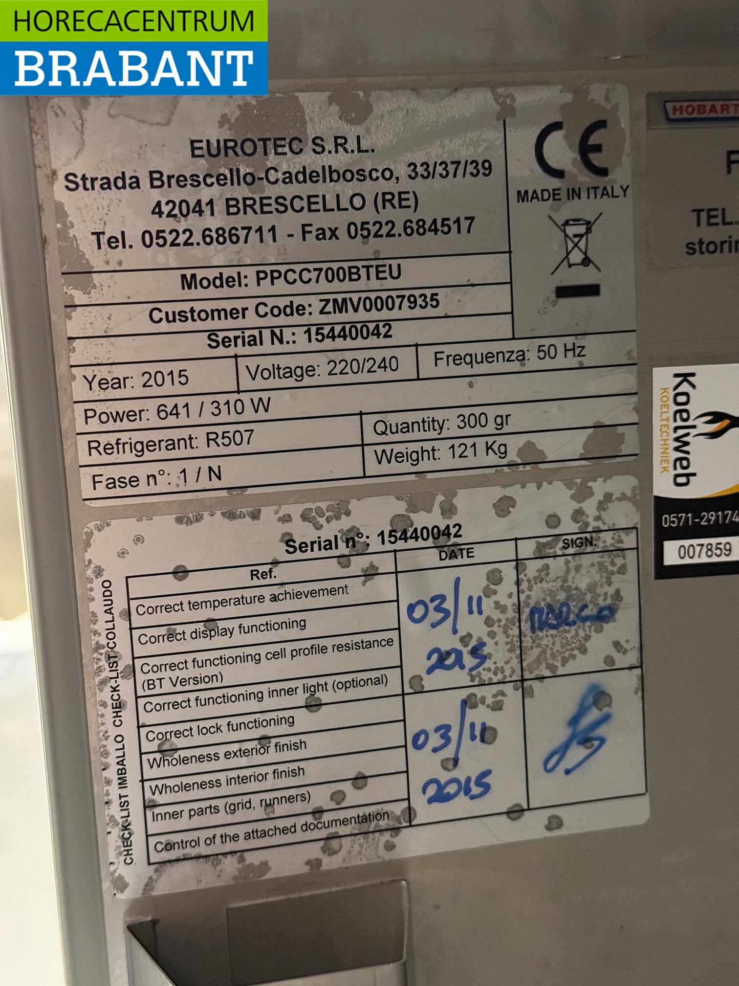 Stainless steel Eurotec Mobile Freezer 600 liters 230V Catering - Image 5