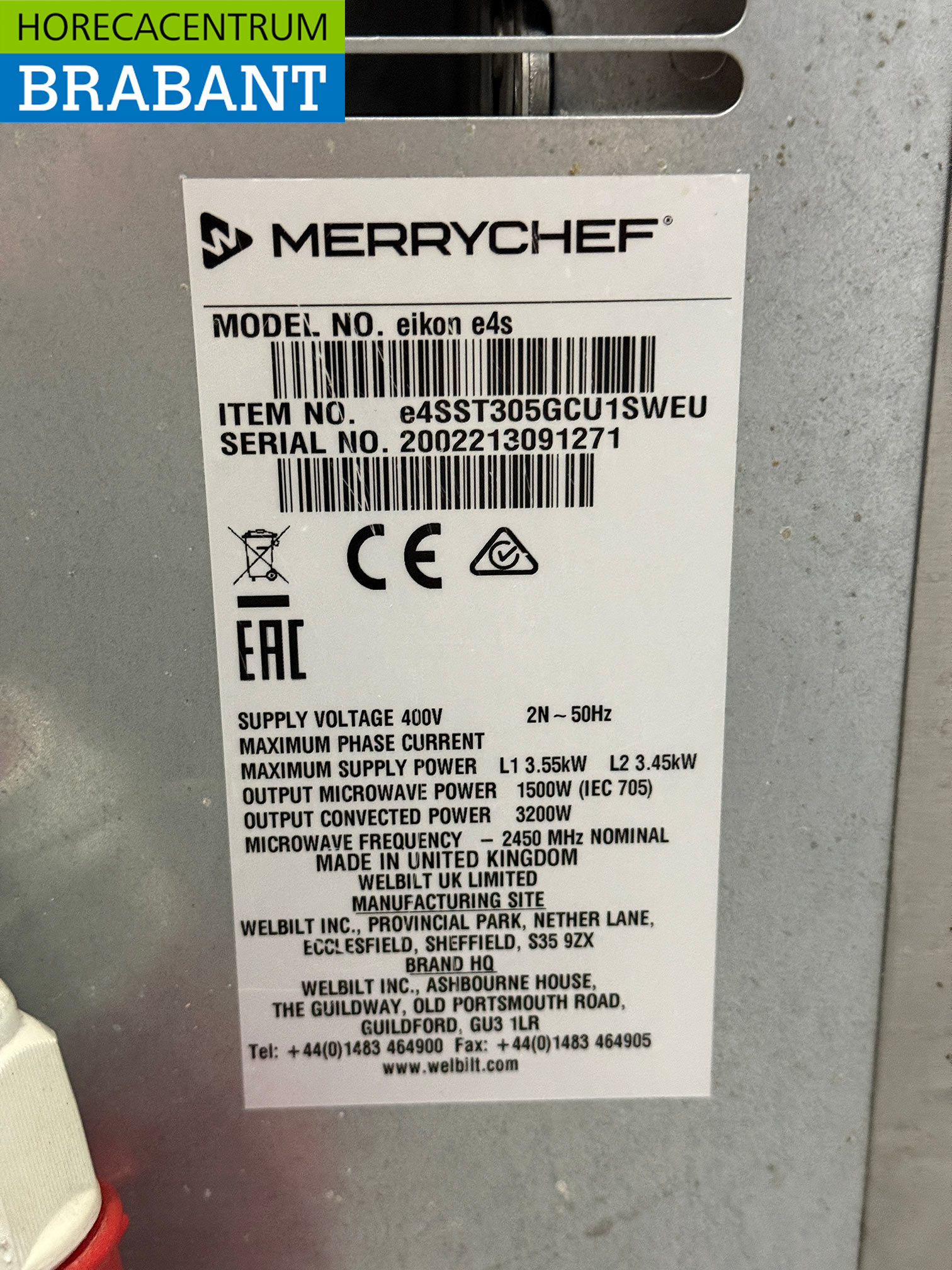 Stainless steel Merrychef eikon e4S HighSpeed Microwave 400V Catering - Image 5