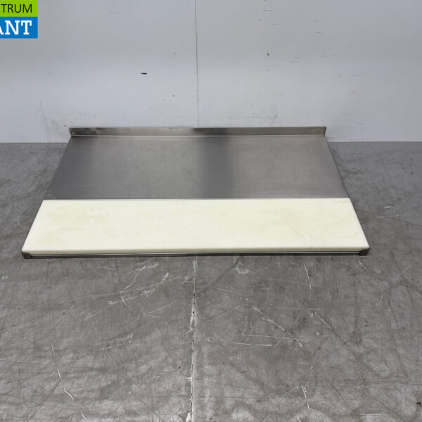 Stainless steel Worktop with cutting board 140 x 83 cm Horeca
