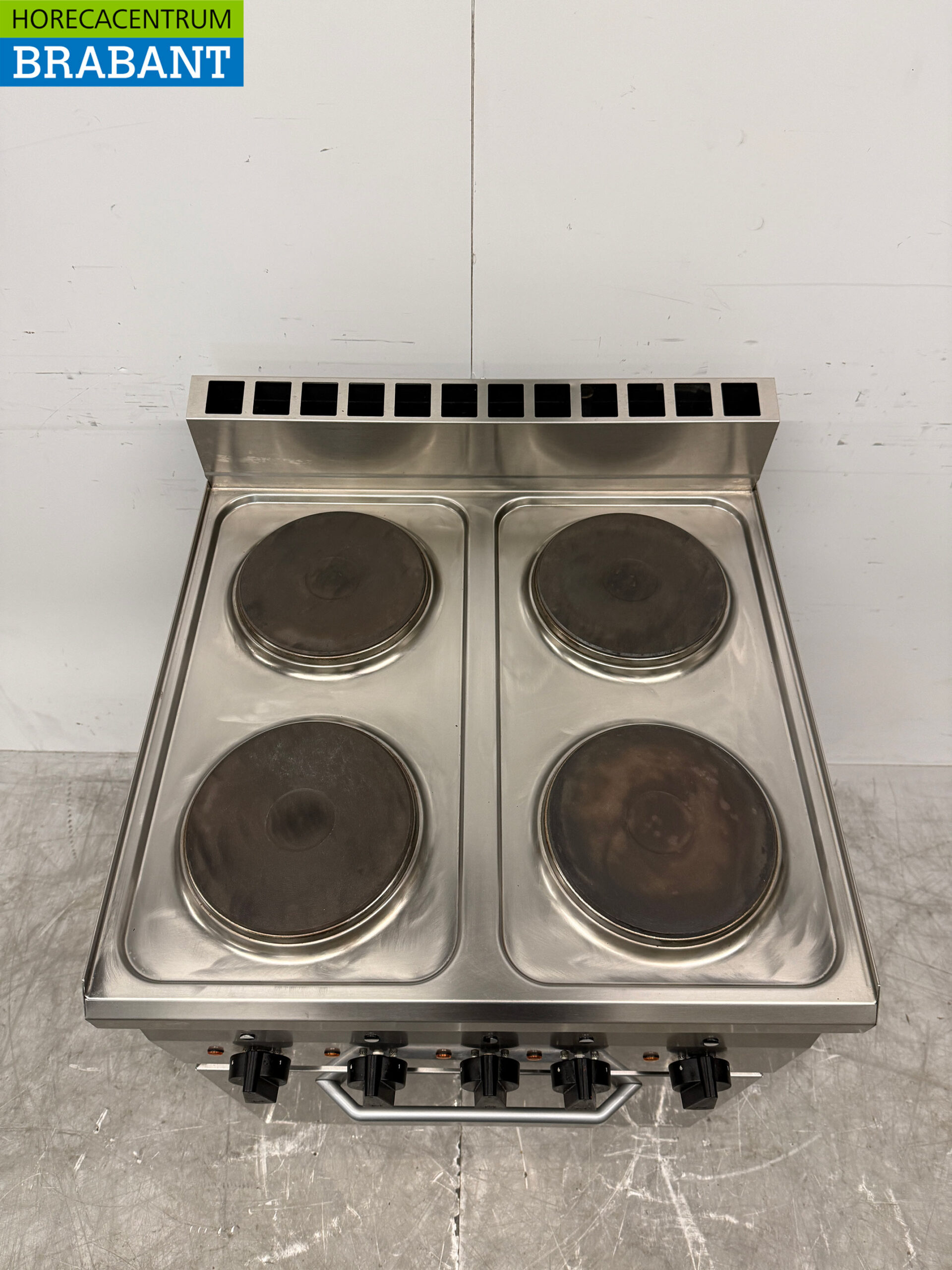 Stainless steel Modular 4 Burner Electric Stove with oven 5 x 2/3 GN 400V Catering - Image 4