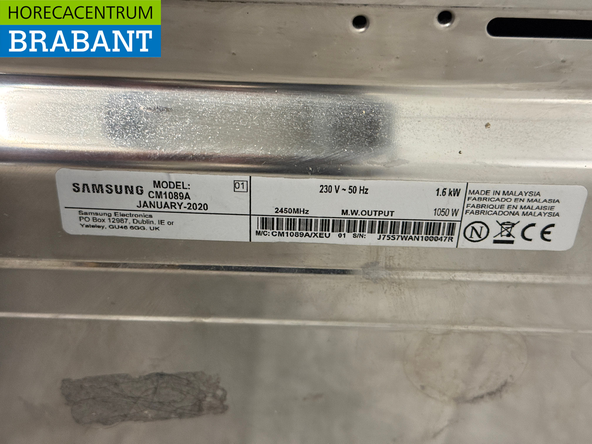 Stainless steel Samsung Microwave 1050 Watt 230V Catering - Image 5