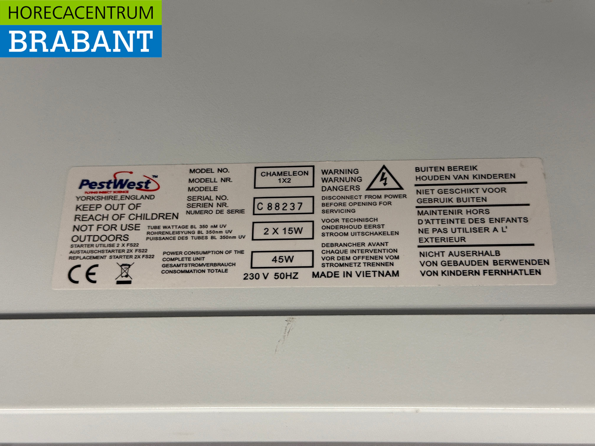 Chameleon Fly Lamp Insect Exterminator 2 x 15 Watt 230V Horeca - Image 5