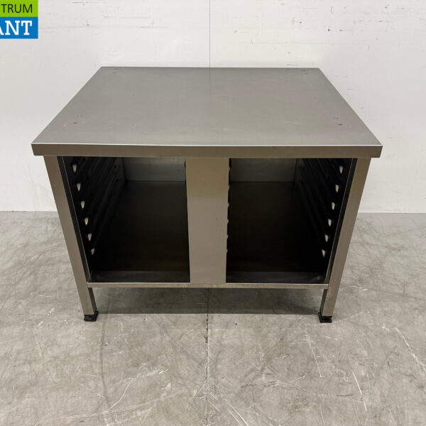 Stainless steel Rational Steamer Stand with shelf 84.5 x 72.5 x 68 cm Catering