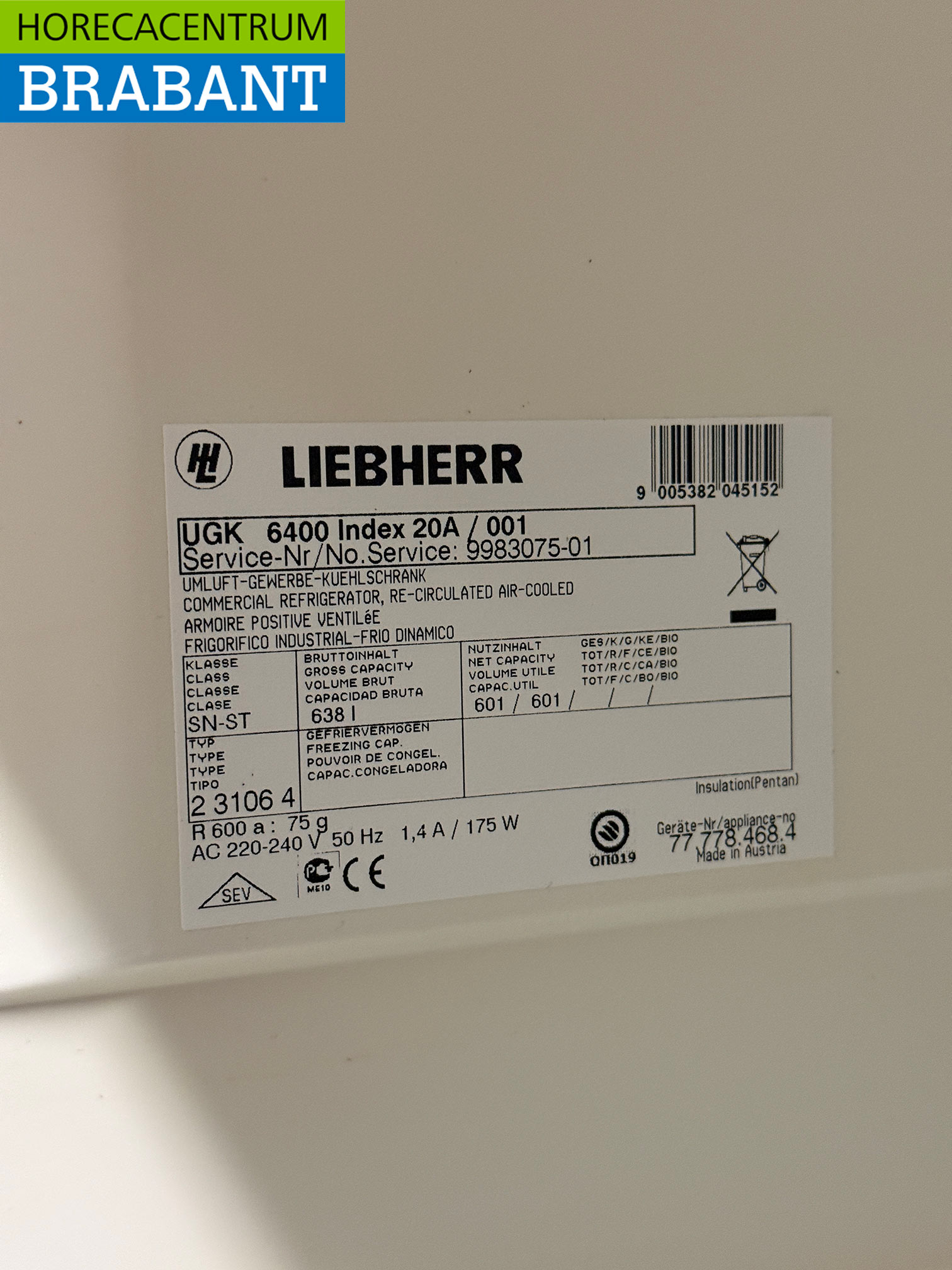 Liebherr Refrigeration 601 liters 230V Horeca - Image 5