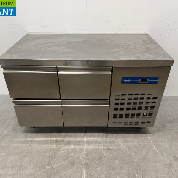 Stainless steel Rubbens Refrigerated Workbench 4 Drawers 132 cm 230V Catering