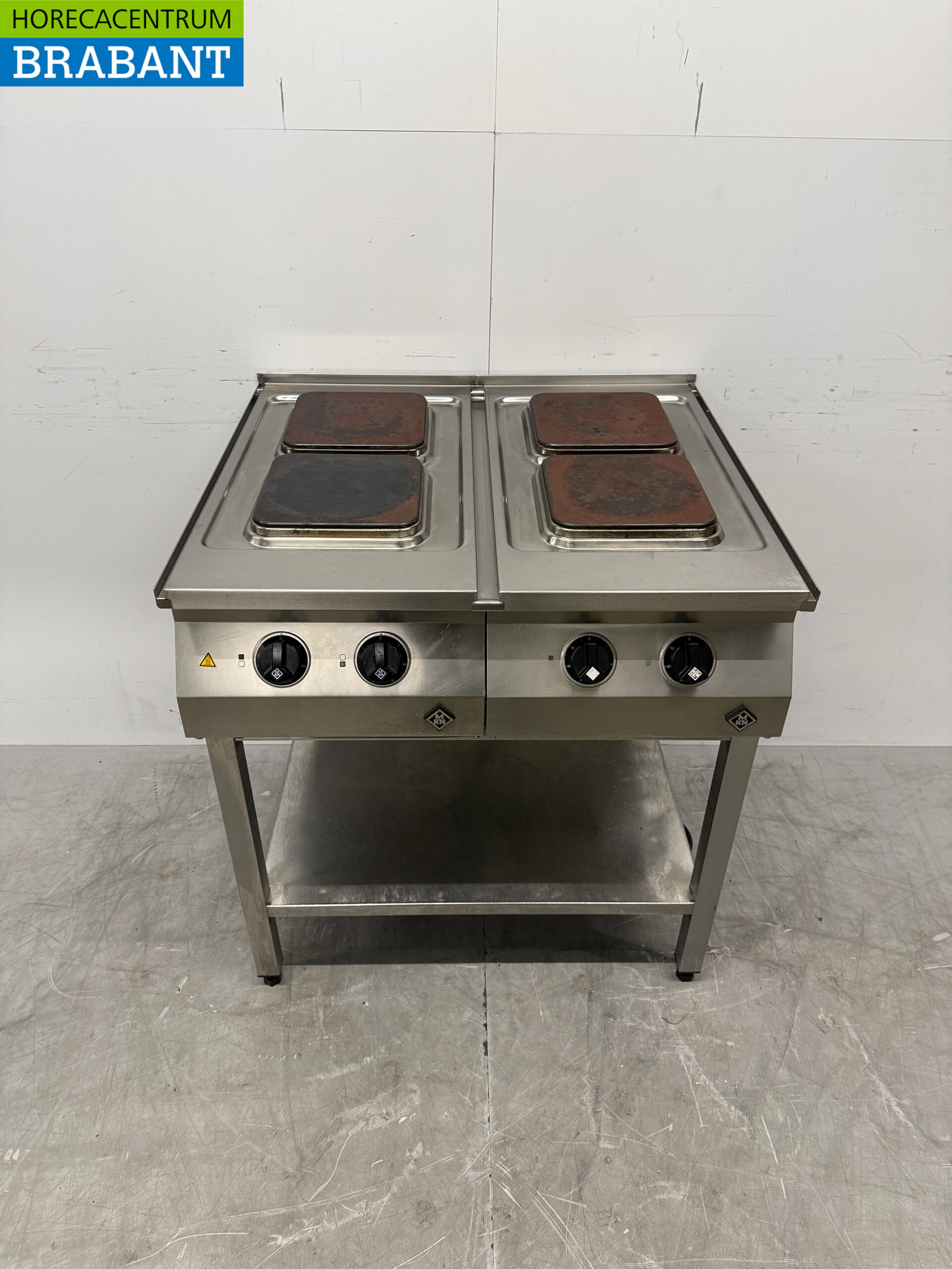 Stainless steel MKN 4 Burner Electric Stove 2 x 400V 80 cm Horeca