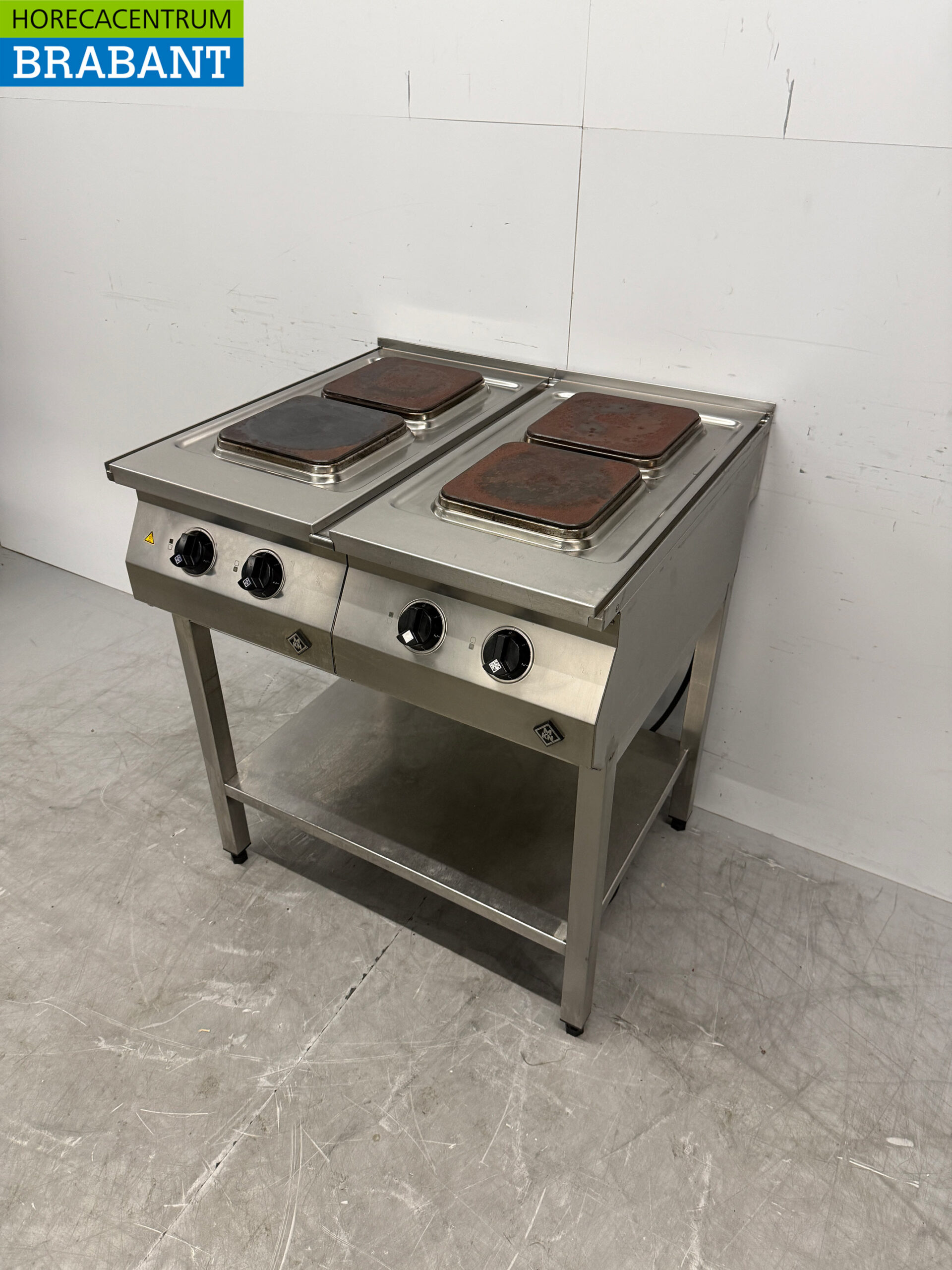 Stainless steel MKN 4 Burner Electric Stove 2 x 400V 80 cm Horeca - Image 2