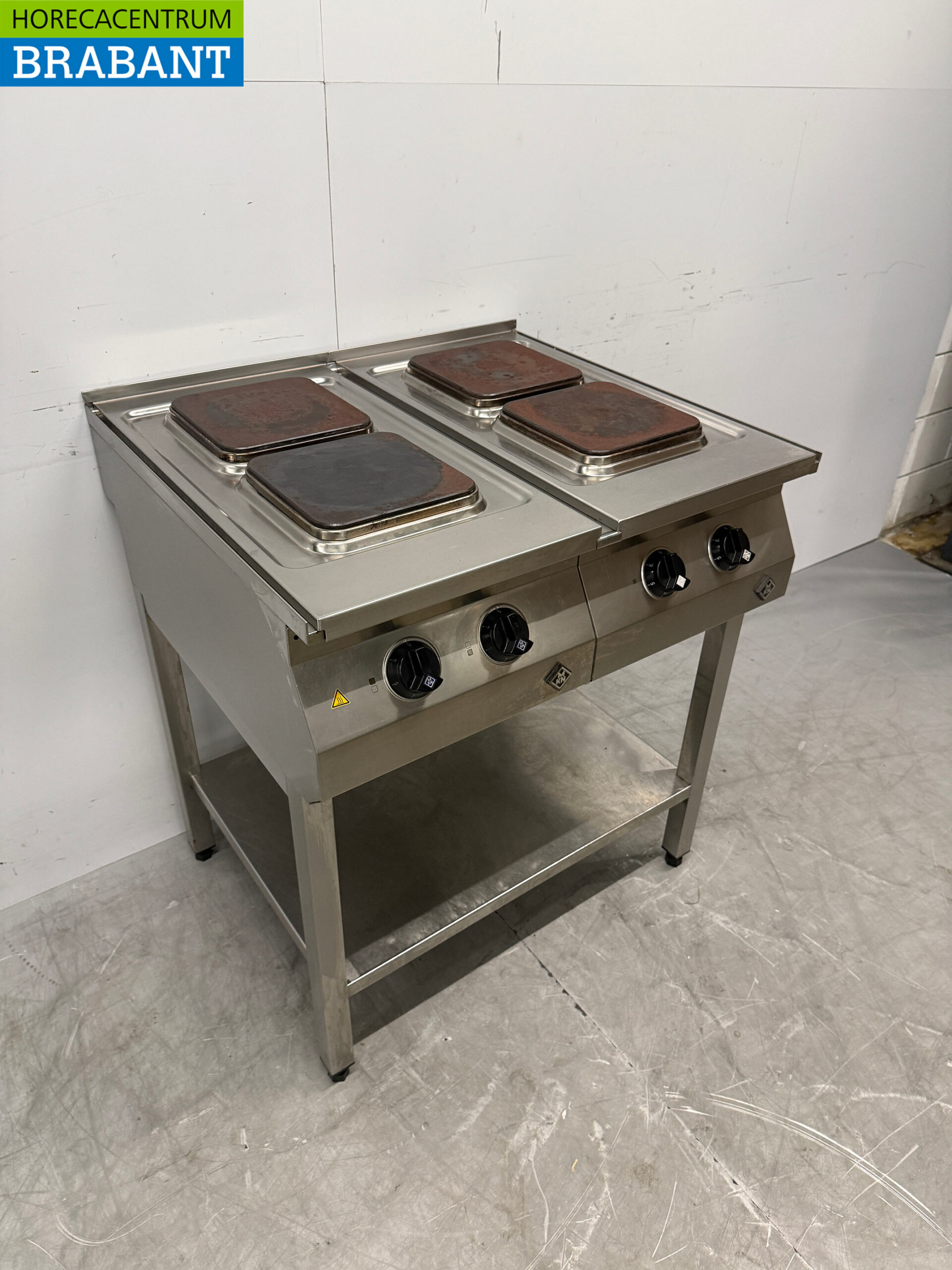 Stainless steel MKN 4 Burner Electric Stove 2 x 400V 80 cm Horeca - Image 3