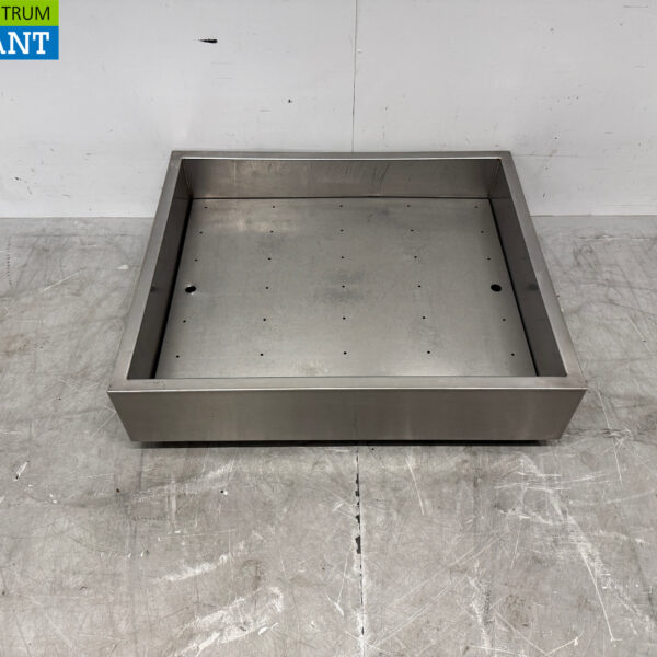 Stainless steel ice tray for crushed ice shaved ice 70 x 60 cm Horeca