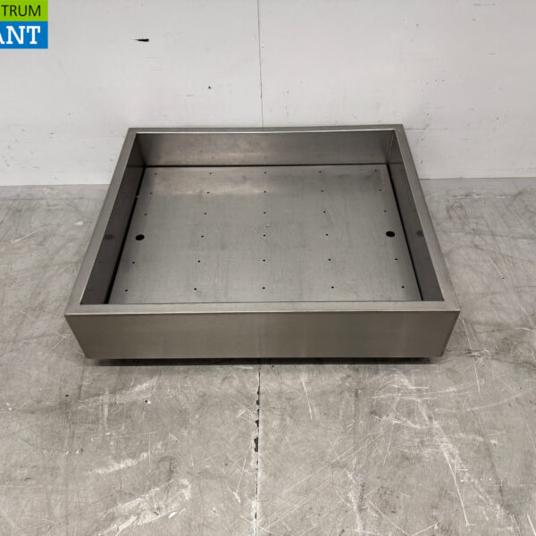 Stainless steel ice tray for crushed ice shaved ice 70 x 60 cm Horeca