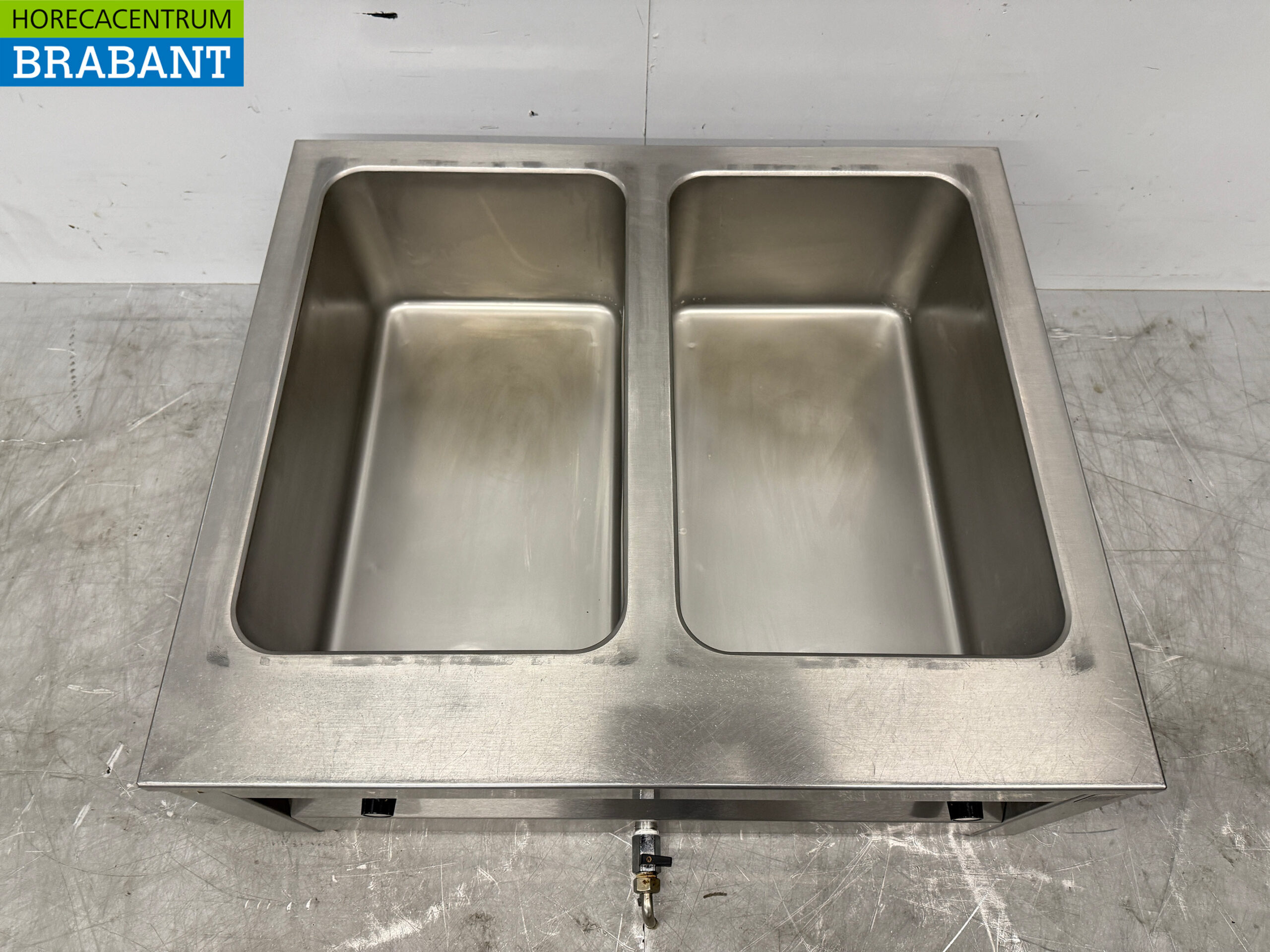 Stainless steel Max Pro Bain Marie 2 x 1/1 GN 74,5 cm 230V Horeca - Image 4