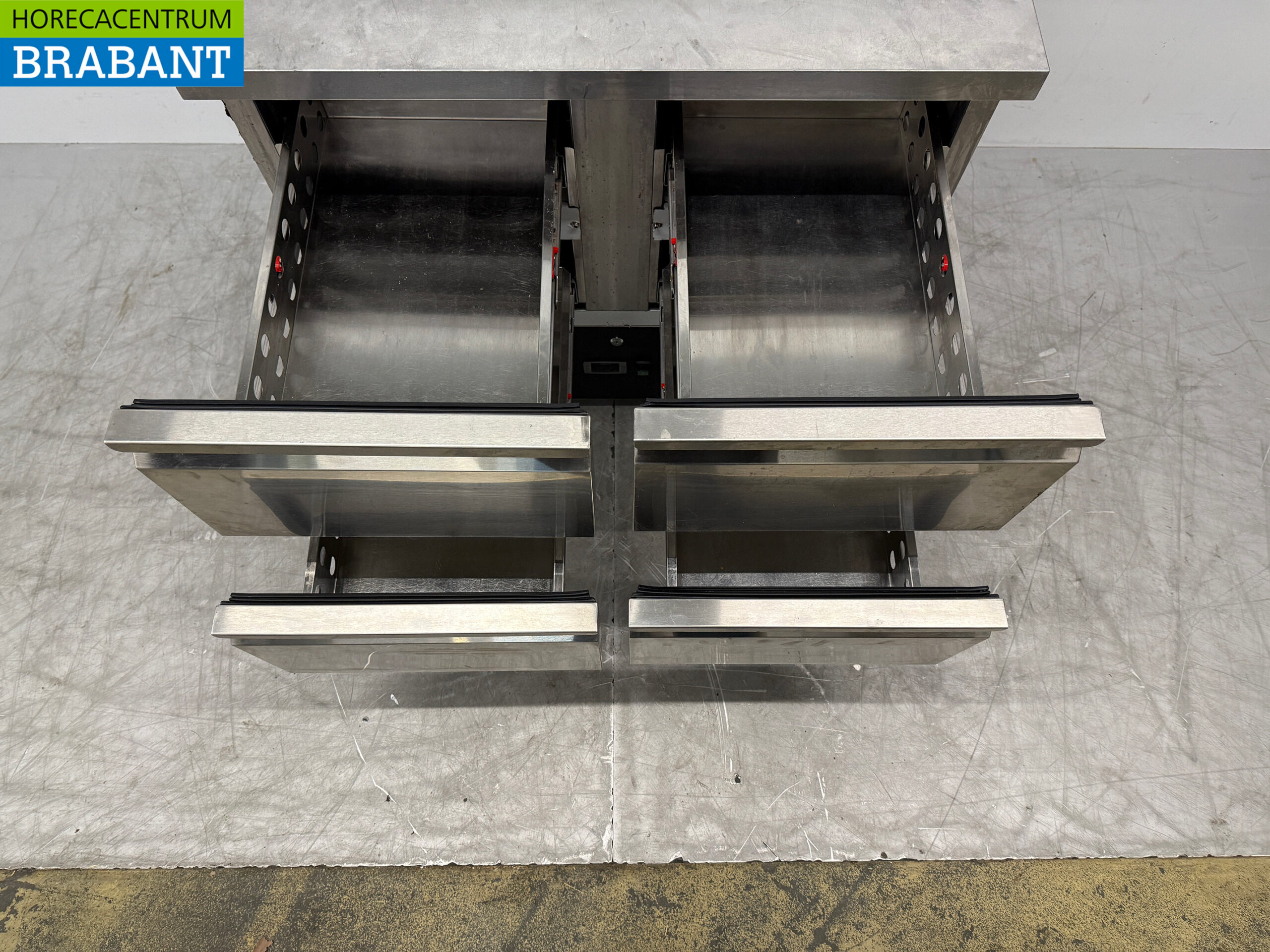 Stainless steel Refrigerated Workbench 4 Drawers 90 cm 230V Catering - Image 4