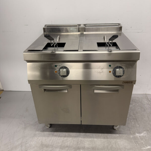 Stainless steel Electrolux Double Fryer 2 x 15 liters 400V Catering