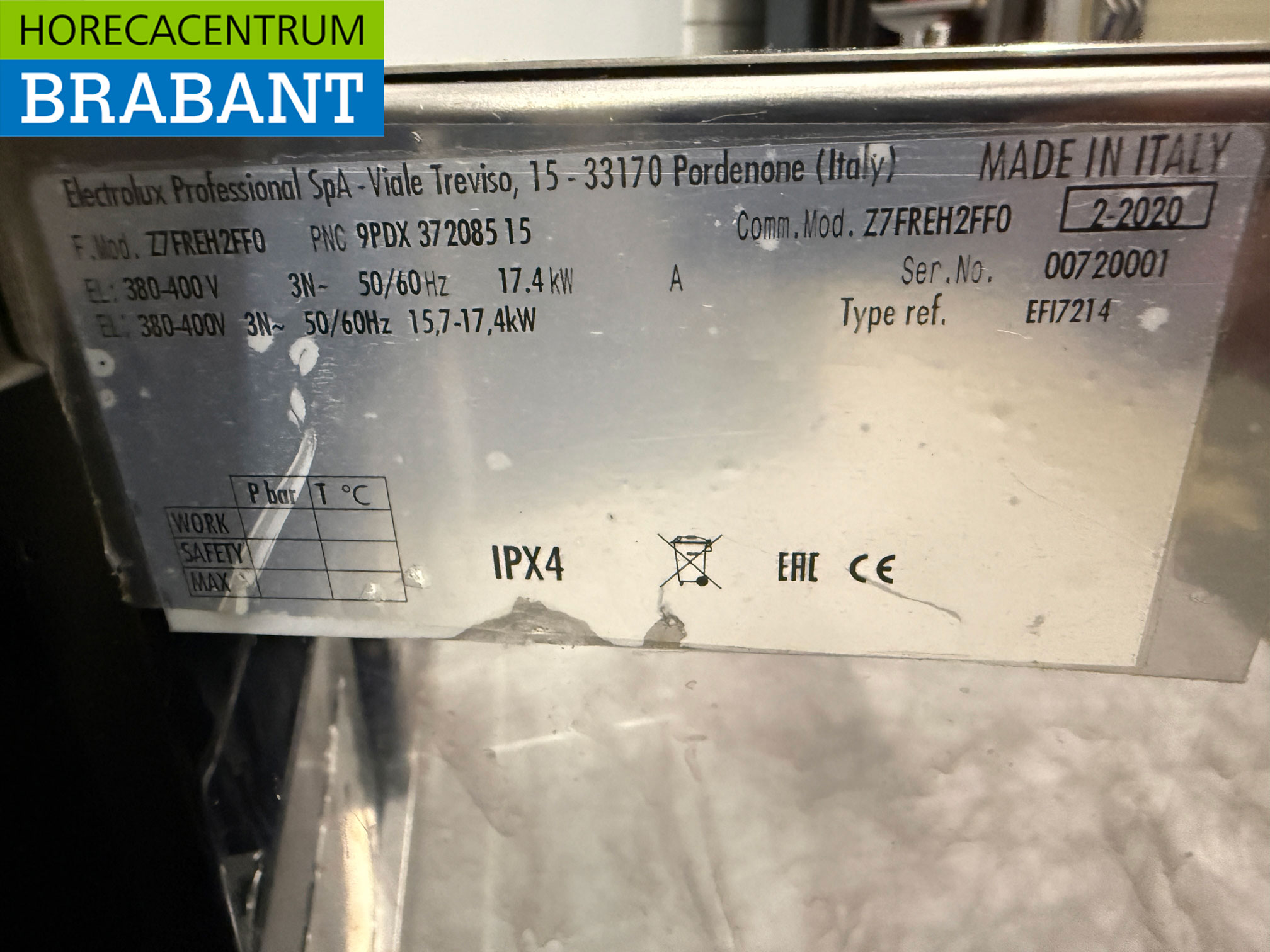 Stainless steel Electrolux Double Fryer 2 x 15 liters 400V Catering - Image 7