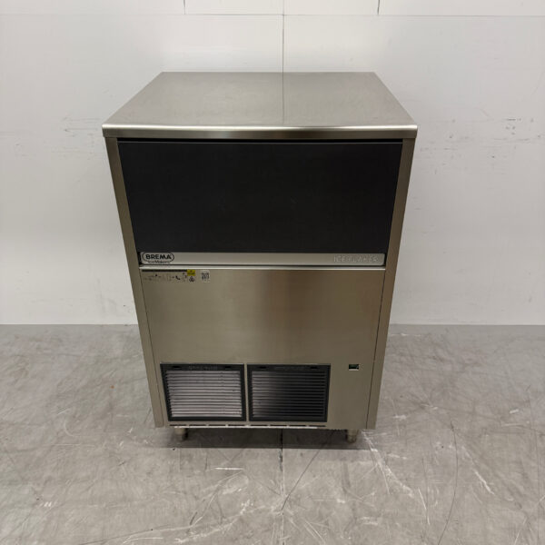 Stainless steel Brema Peeling ice machine 153 kg per day bunker capacity 55 kg 230V Horeca